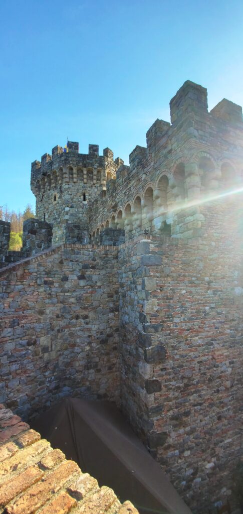 Further Castello di Amorosa castle detail.