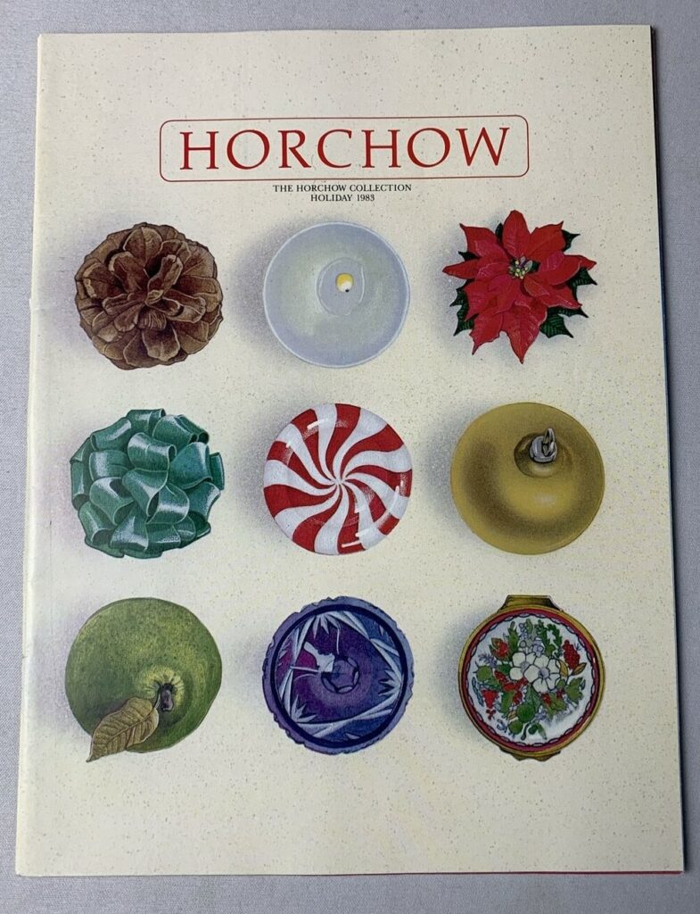 nine holiday circles on a horchow collection catalog